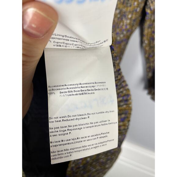 Boss, Hugo Boss, Size 10, Black Silk & Cupro Shift Dress, 3/4 Sleeve, Tie Waist - Picture 5 of 9